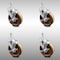 Service Caster 5 Inch SS High Temp Phenolic Swivel 3/8 Inch Threaded Stem Caster Set Brake SCC SCC-SSTS20S514-PHSHT-TLB-381615-4 - alternate 1